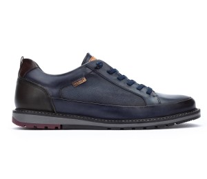Zapato Berna hombre piel azul 