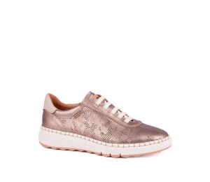 Zapato  Arenas tipo deportivo para mujer en piel color stone