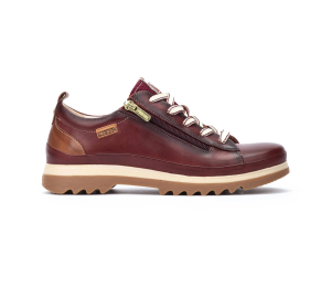 Zapato Vigo mujer piel arcilla cordones/cremallera