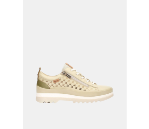 Zapato Vigo mujer piel manzana cordones/cremallera