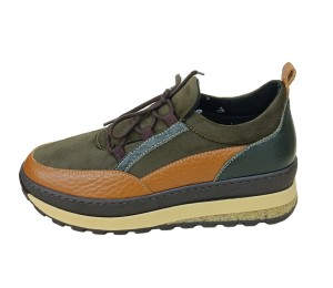 Zapato casual mujer multicolor cordones