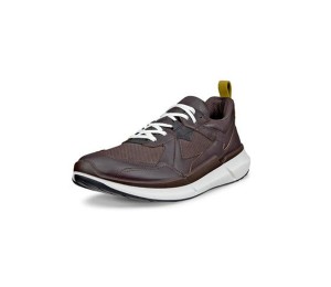 Zapato deportivo hombre piel moka