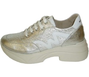 Zapato deportivo mujer plata 