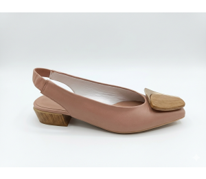 Zapato destalonado mujer almond