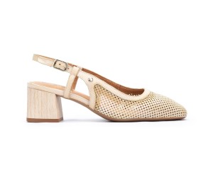 Zapato Murcia destalonado piel crema