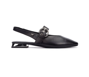 Zapato Vescia destalonado mujer piel negro