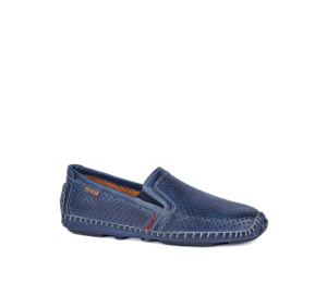 Zapato Jerez hombre piel azul