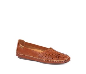 Zapato Jerez mujer piel brandy 