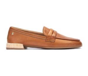 Zapato Almería mocasín piel brandy 