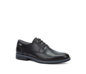 Zapato León hombre piel negro cordones