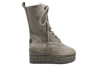 Bota media caña mujer serraje piedra - Botas y botines - Mujer | comprar  zapatos online