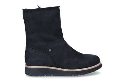 Bota media caña mujer nobuck negro pelo - Botas y botines - Mujer | comprar  zapatos online