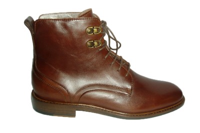 Botin cordones piel mujer clearance